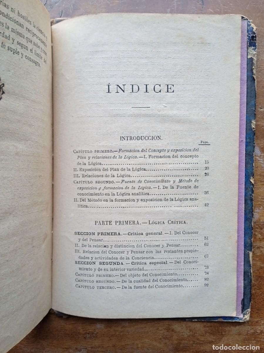 Libros antiguos: Elementos de l&oacute;gica 1874 - Foto 12