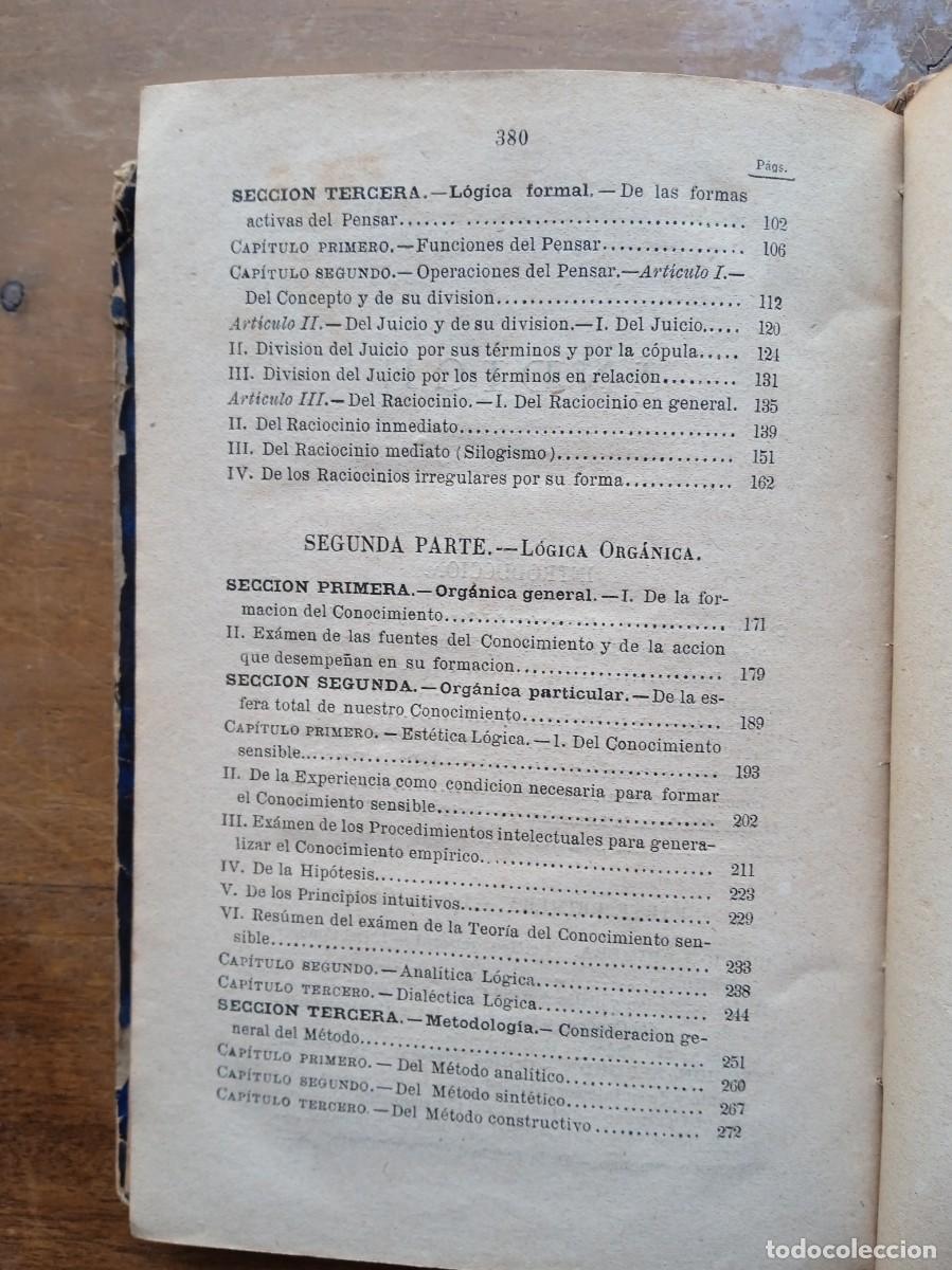 Libros antiguos: Elementos de l&oacute;gica 1874 - Foto 13