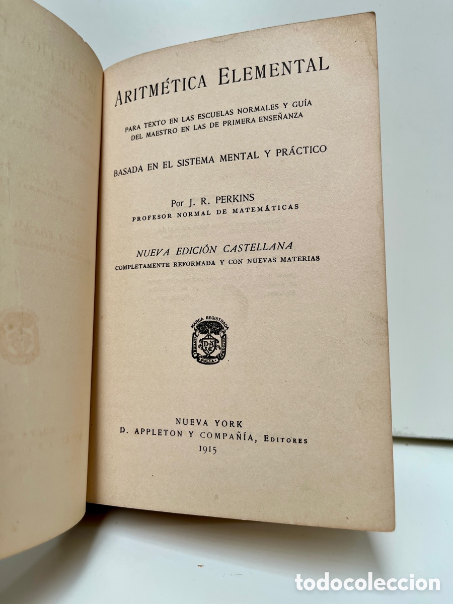 Libros antiguos: Aritm&eacute;tica Elemental. 1915. - Foto 2