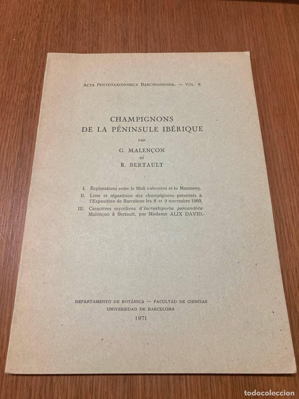 Libros antiguos: Champignons de la P&eacute;ninsule Ib&eacute;rique - Foto 1