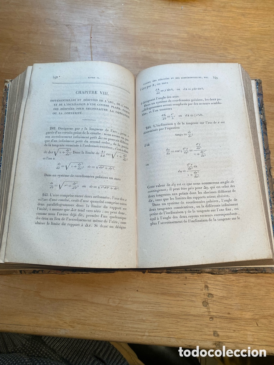 Libros antiguos: Libro de c&aacute;lculo infinitesimal - Foto 4