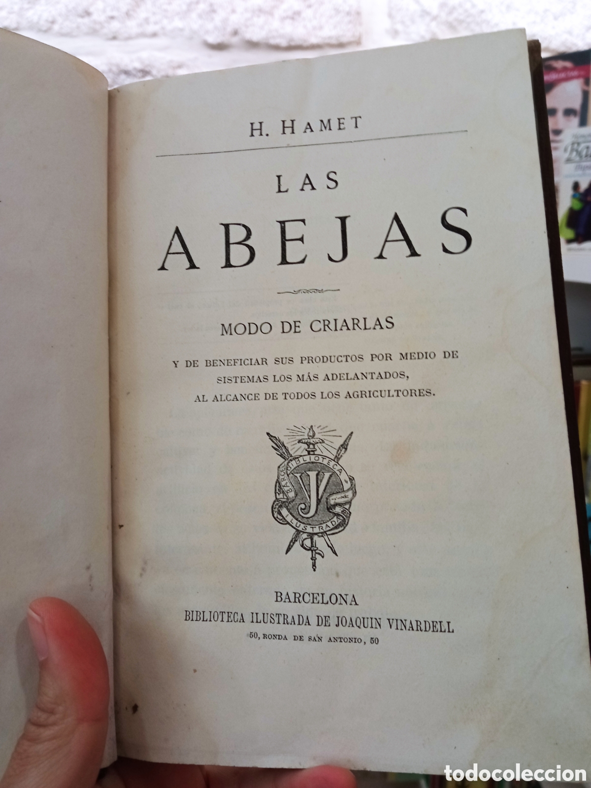 Libros antiguos: Hamet, H.- Las abejas. Modo de criarlas - Foto 1