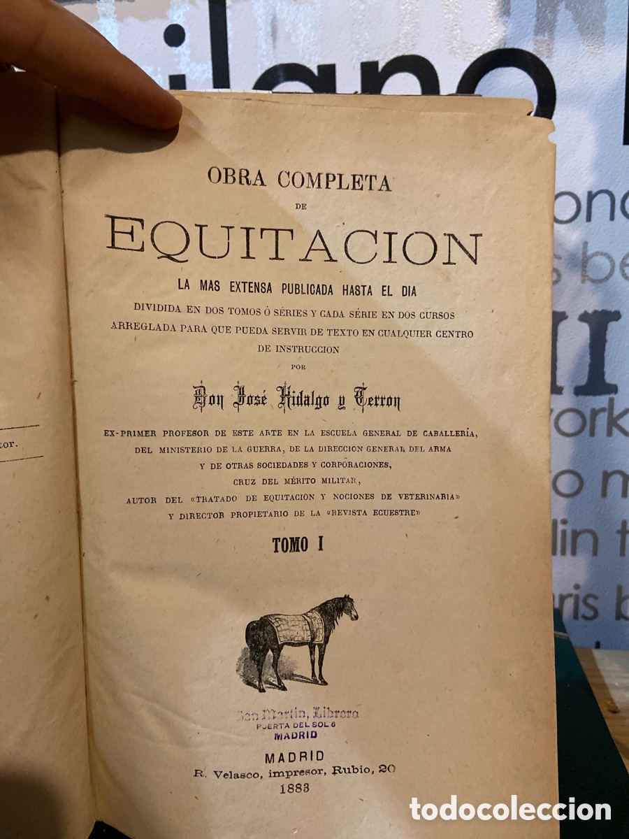 Libros antiguos: Obra completa de Equitaci&oacute;n- Jose Hidalgo-B4 - Foto 1