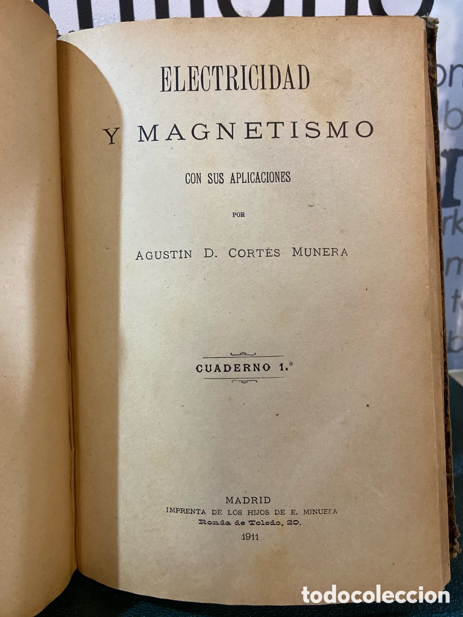 Libros antiguos: Elementos de Fisica Experimental- Sanjurjo - B5 - Foto 4