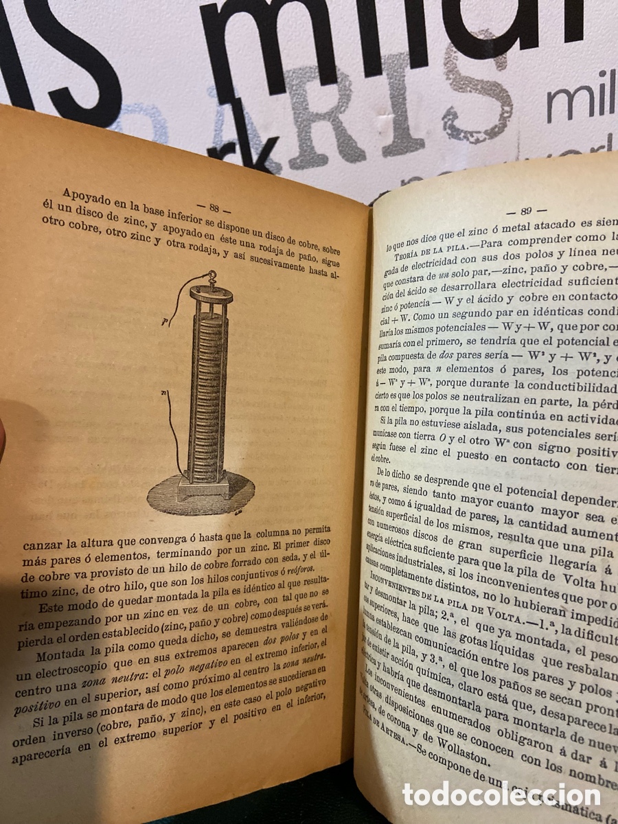 Libros antiguos: Elementos de Fisica Experimental- Sanjurjo - B5 - Foto 5