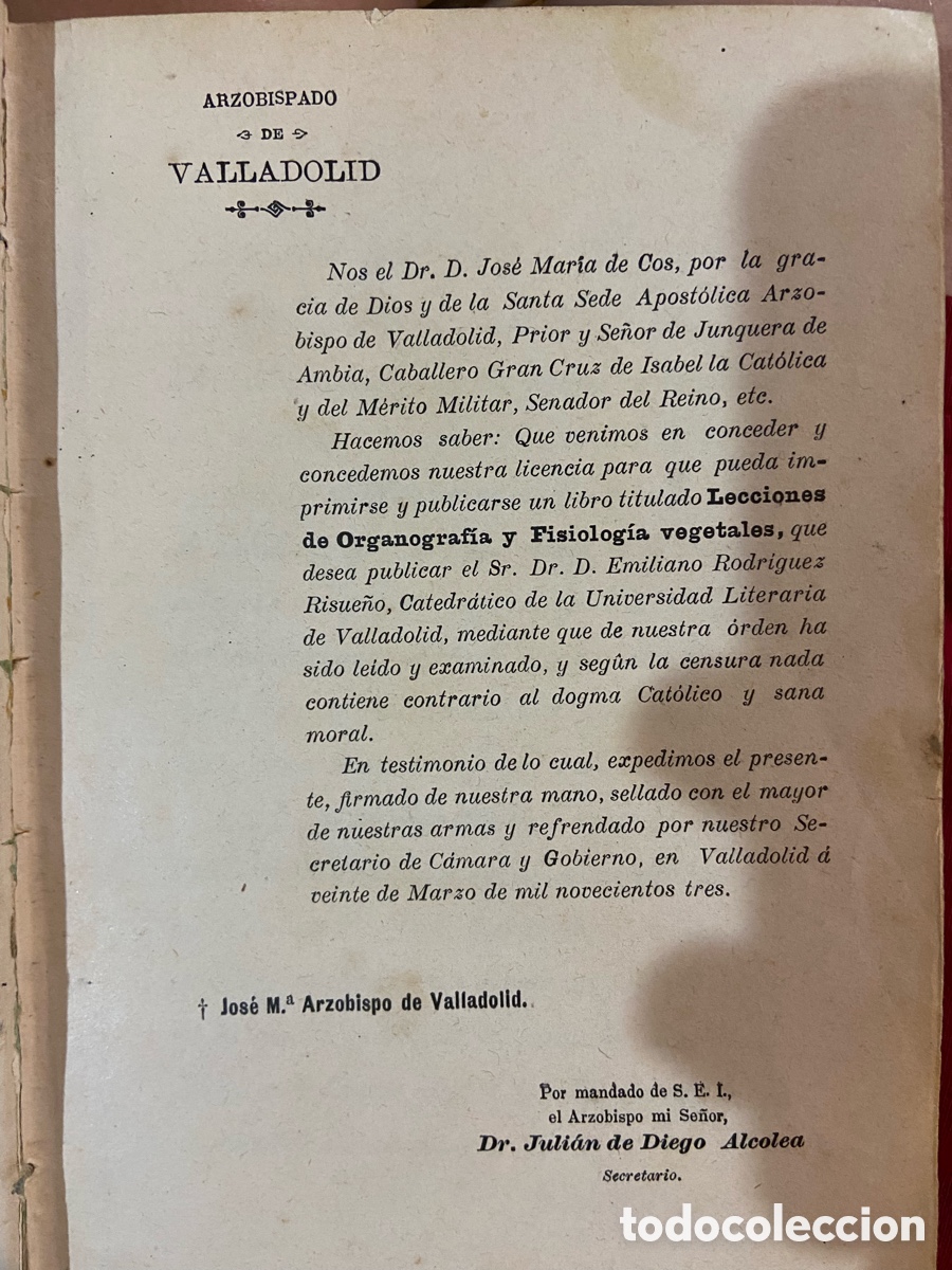 Libros antiguos: Organogragia y Botanica - Risue&ntilde;o - B4 - Foto 5