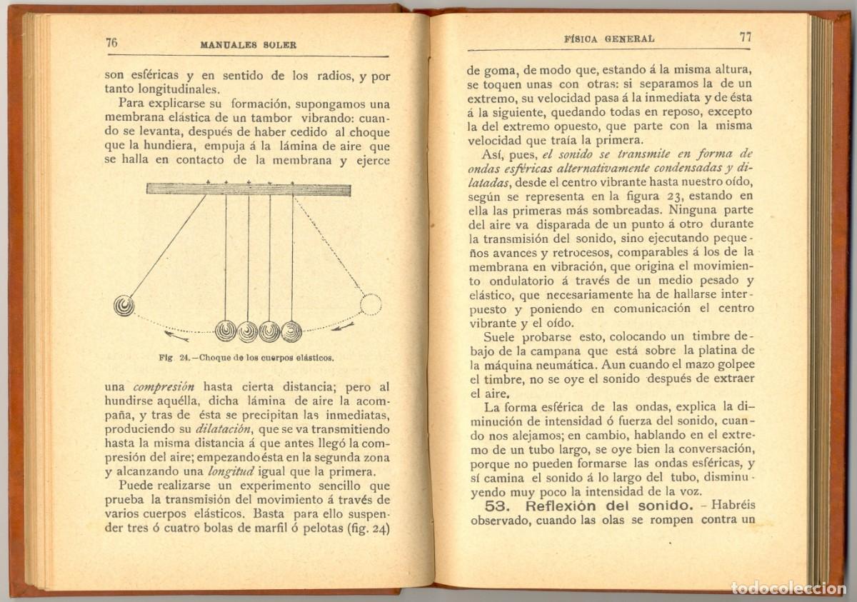 Libros antiguos: F&Iacute;SICA - MANUALES SOLER N&ordm; 3 - Foto 4