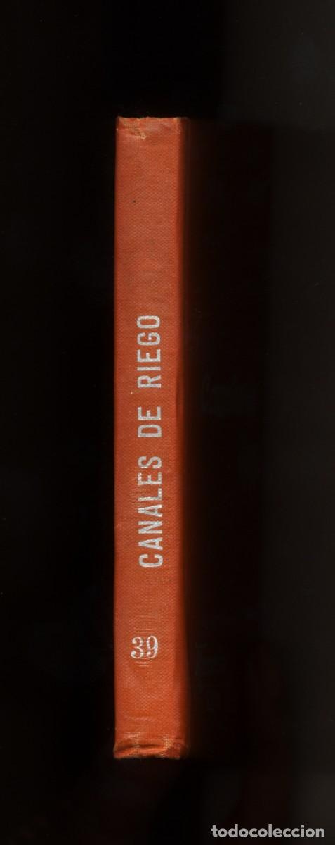 Libros antiguos: CANALES DE RIEGO - MANUALES SOLER N&ordm; 39 - Foto 6