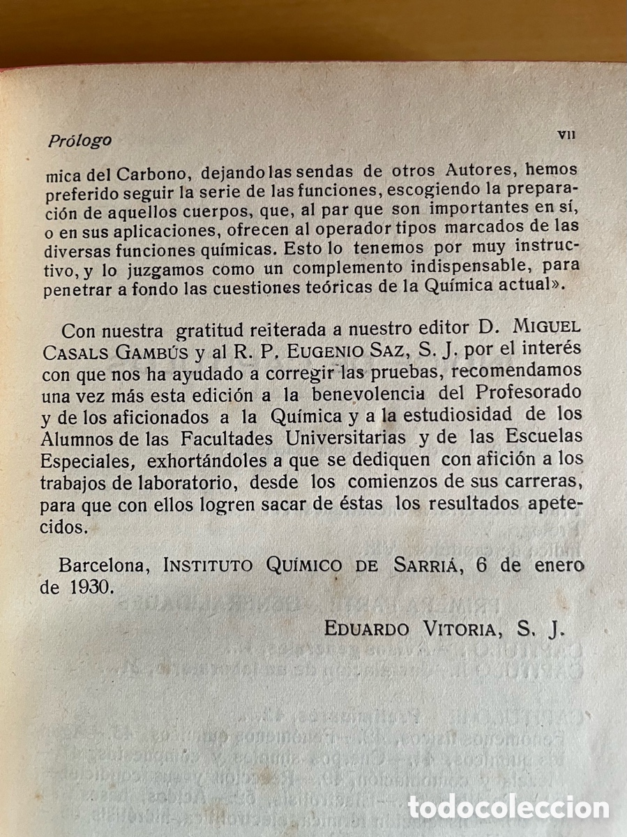 Libros antiguos: Pr&aacute;cticas qu&iacute;micas 1930 - Foto 4