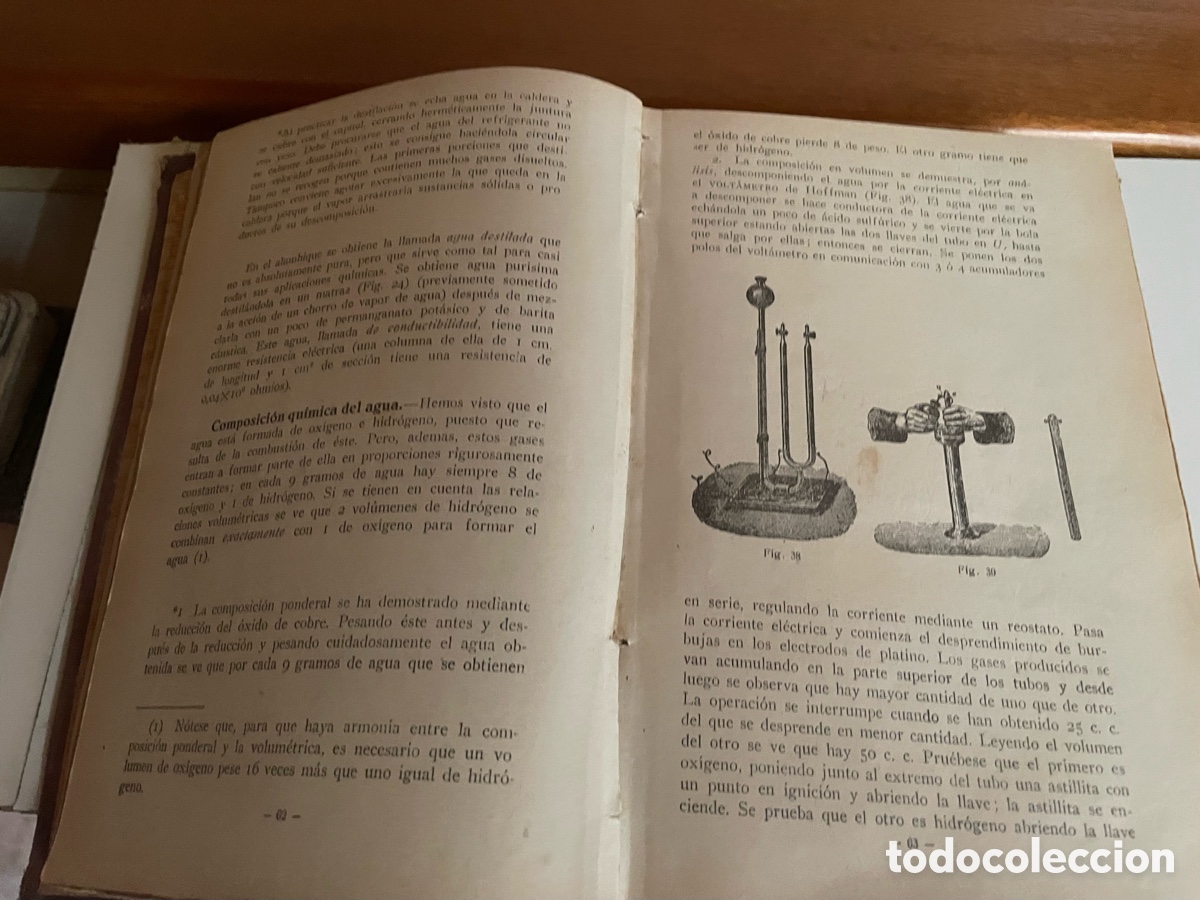 Libros antiguos: Antiguo libro de Qu&iacute;mica . 1929 - Foto 3