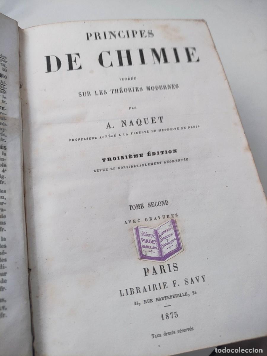 Libros antiguos: Cours &eacute;l&eacute;mentaire de chimie. - Foto 13