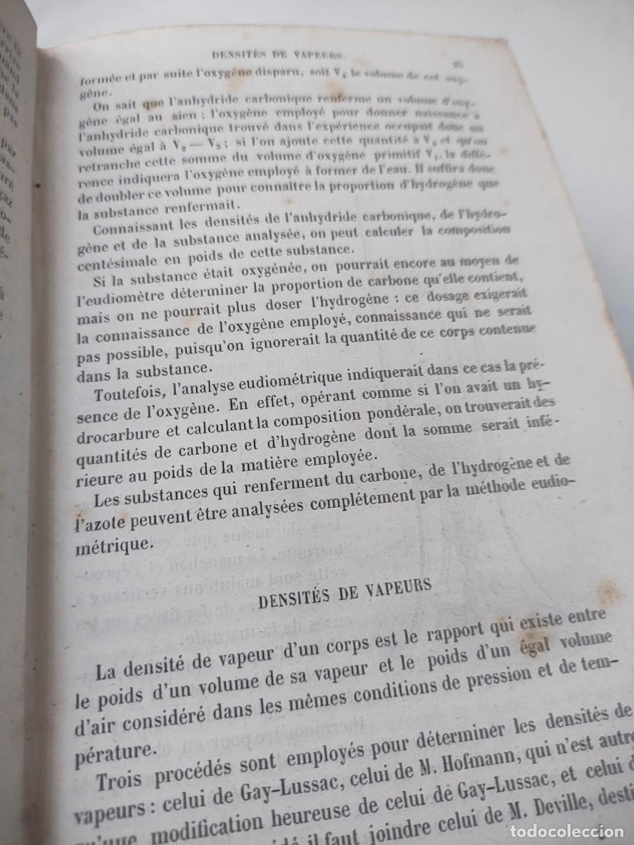 Libros antiguos: Cours &eacute;l&eacute;mentaire de chimie. - Foto 14
