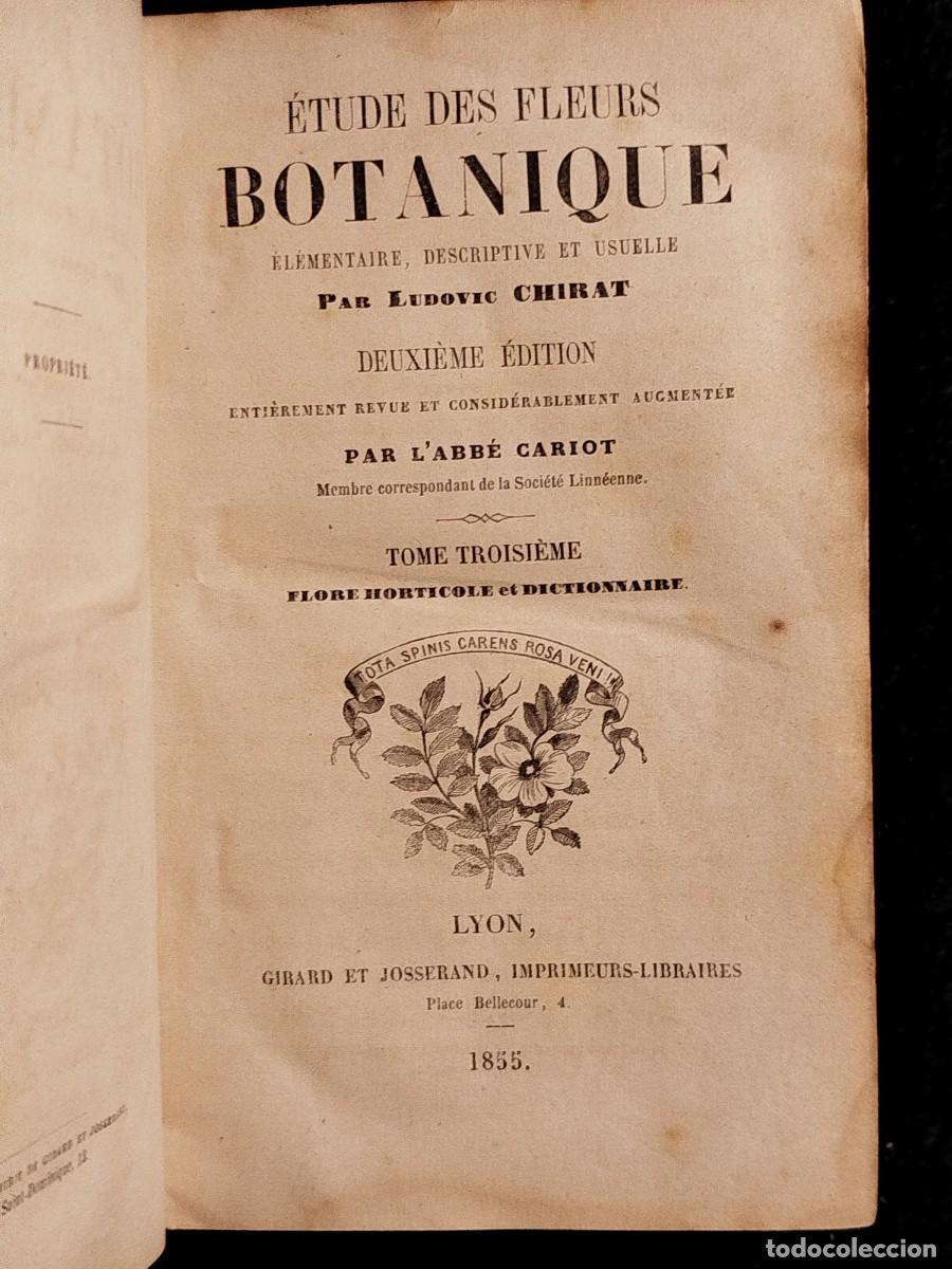 Libros antiguos: 1854. Etudes des fleurs. Botanique elementaire, descriptive et usuelle. - Foto 8