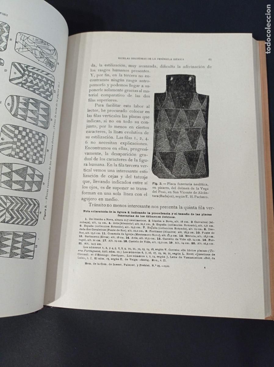 Libros antiguos: 1920 - EUGENIUSZ FRANKOWSKI. Estelas discoideas de la pen&iacute;nsula ib&eacute;rica - Foto 4
