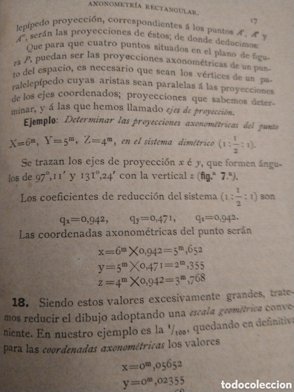 Libros antiguos: Axiometria rectangular - Foto 2