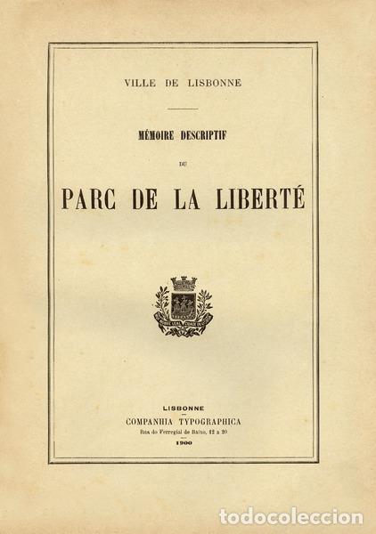 Libros antiguos: M&Eacute;MOIRE DESCRITIF DU PARC DE LA LIBERT&Eacute;. - Foto 1