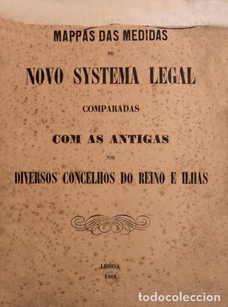 Antiquarische B&uuml;cher: MAPPAS DAS MEDIDAS DO NOVO SYSTEMA LEGAL