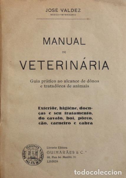 Libros antiguos: VALDEZ. (Jos&eacute;) - MANUAL DE VETERIN&Aacute;RIA. - Foto 2