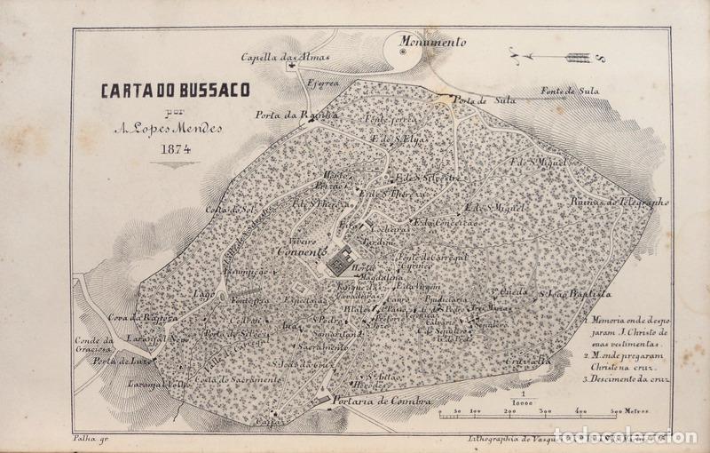 Libros antiguos: LOPES MENDES. (Ant&oacute;nio), SILVA MATTOS - O BUSSACO. - Foto 3