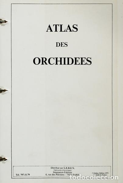 Libros antiguos: ATLAS DES ORCHIDEES. - Foto 1