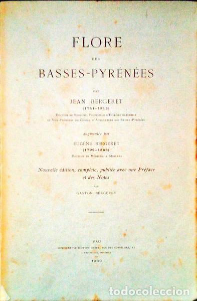 Libros antiguos: BERGERET. (Jean) - FLORE DES BASSES-PYR&Eacute;N&Eacute;ES. - Foto 1