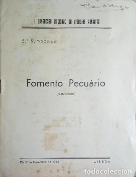 Libros antiguos: FOMENTO PECU&Aacute;RIO. - Foto 1