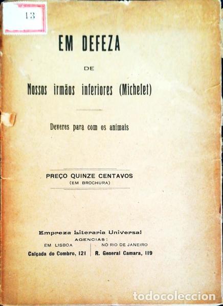 Libros antiguos: EM DEFEZA DE NOSSOS IRM&Atilde;OS INFERIORES. - Foto 1