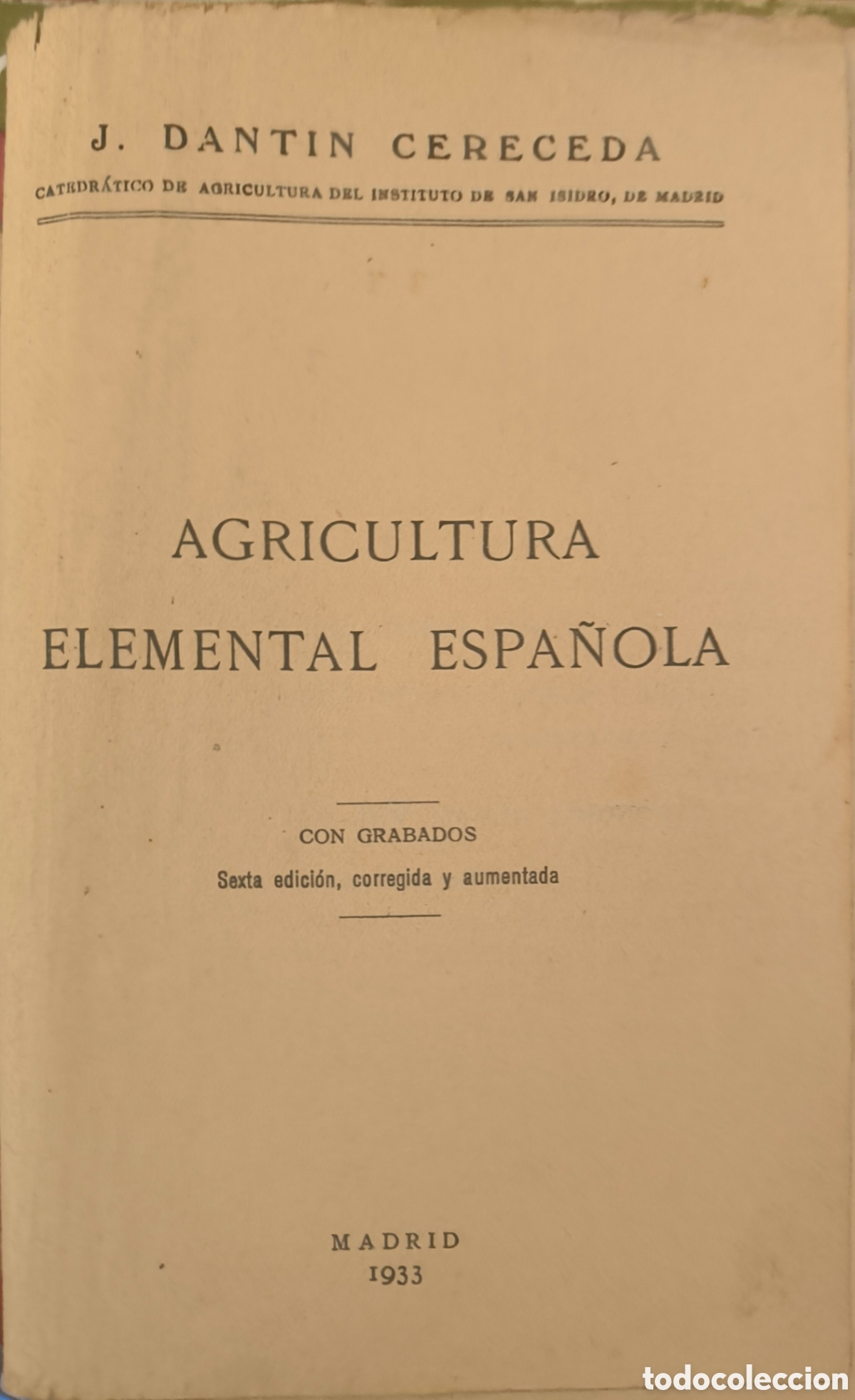 Libros antiguos: Agricultura elemental espa&ntilde;ola - Foto 2
