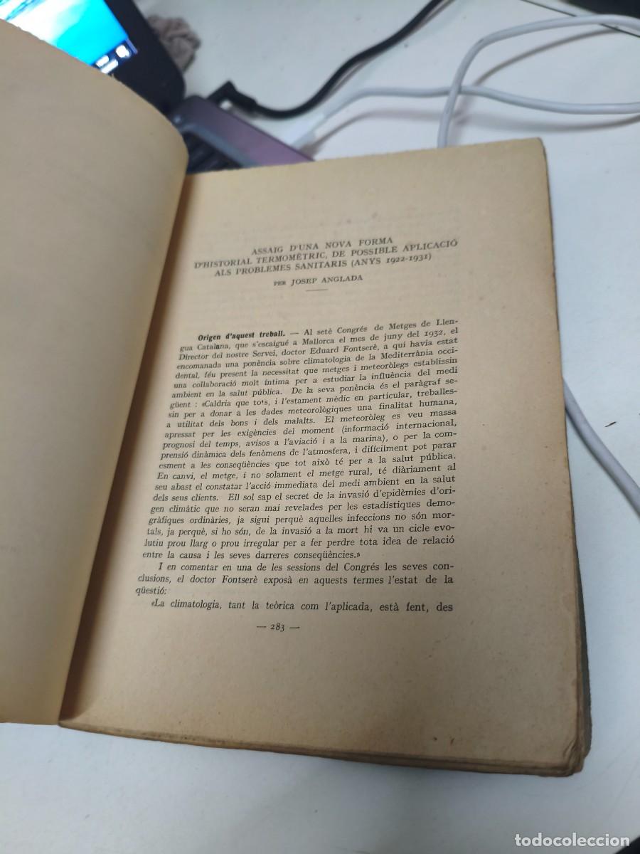 Libros antiguos: ASSAIG DUNA NOVA FORMA DHISTORIAL TERMOM&Egrave;TRIC, DE POSSIBLE APLICACI&Oacute; ALS PROBLEMES SANITARIS - Foto 3