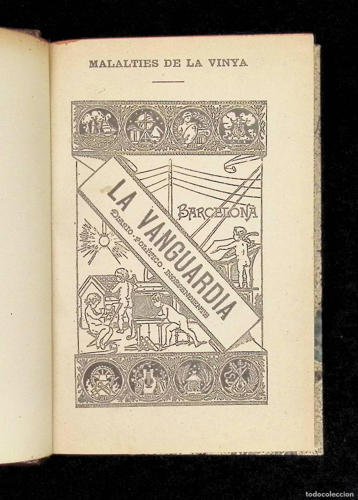 Libros antiguos: MALALTIES DE LA VINYA. - AGUILERA, Joaquim. - Foto 1