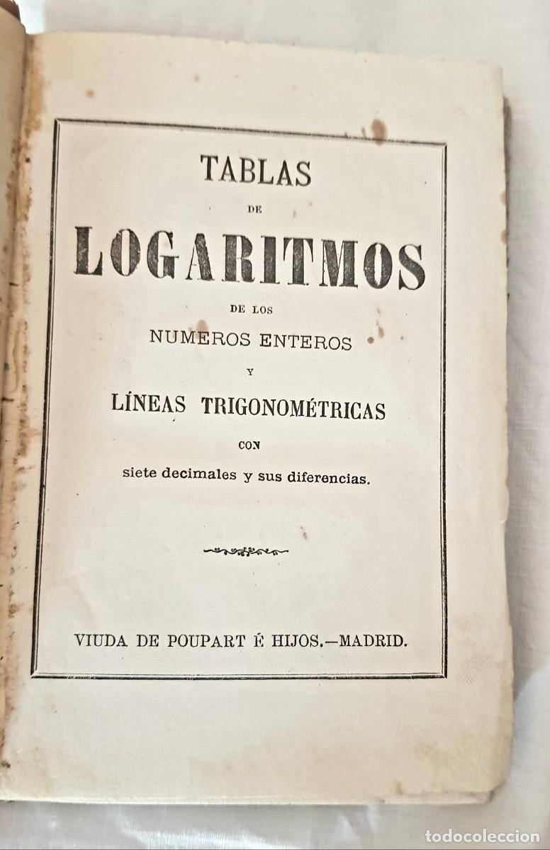 Libros antiguos: TABLAS DE LOGARITMOS. Libro antiguo. A&ntilde;o 1873 - Foto 6
