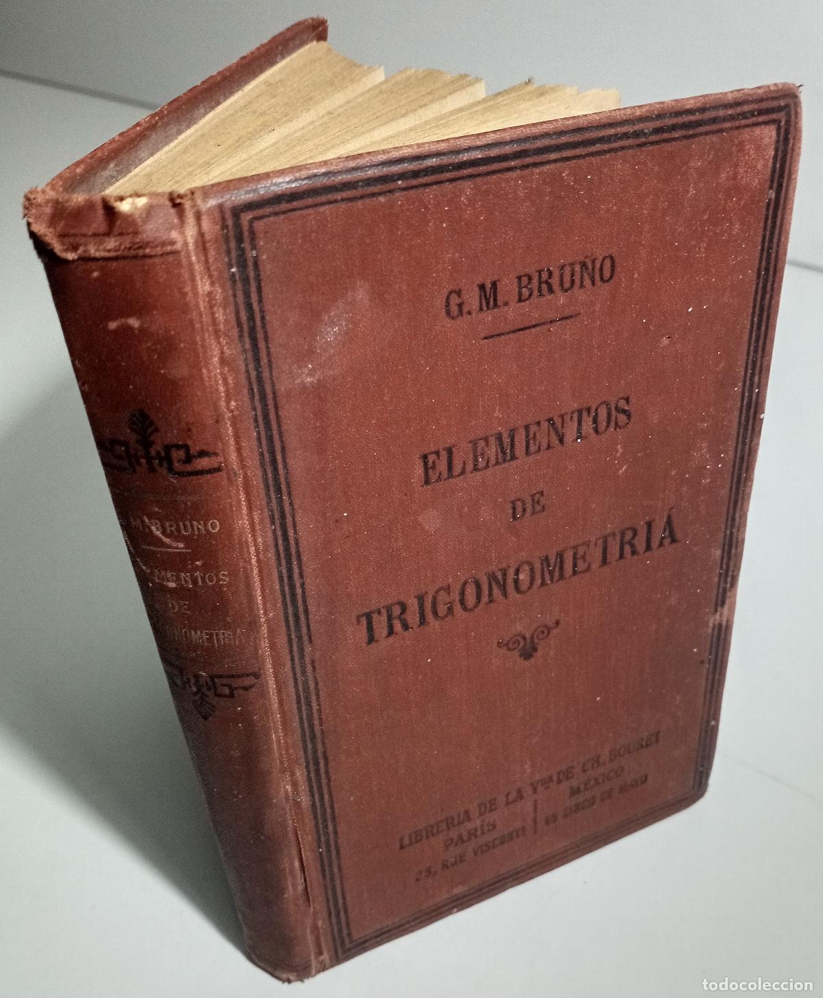 Libros antiguos: Elementos de trigonometria - Bruno, G. M. - Foto 3