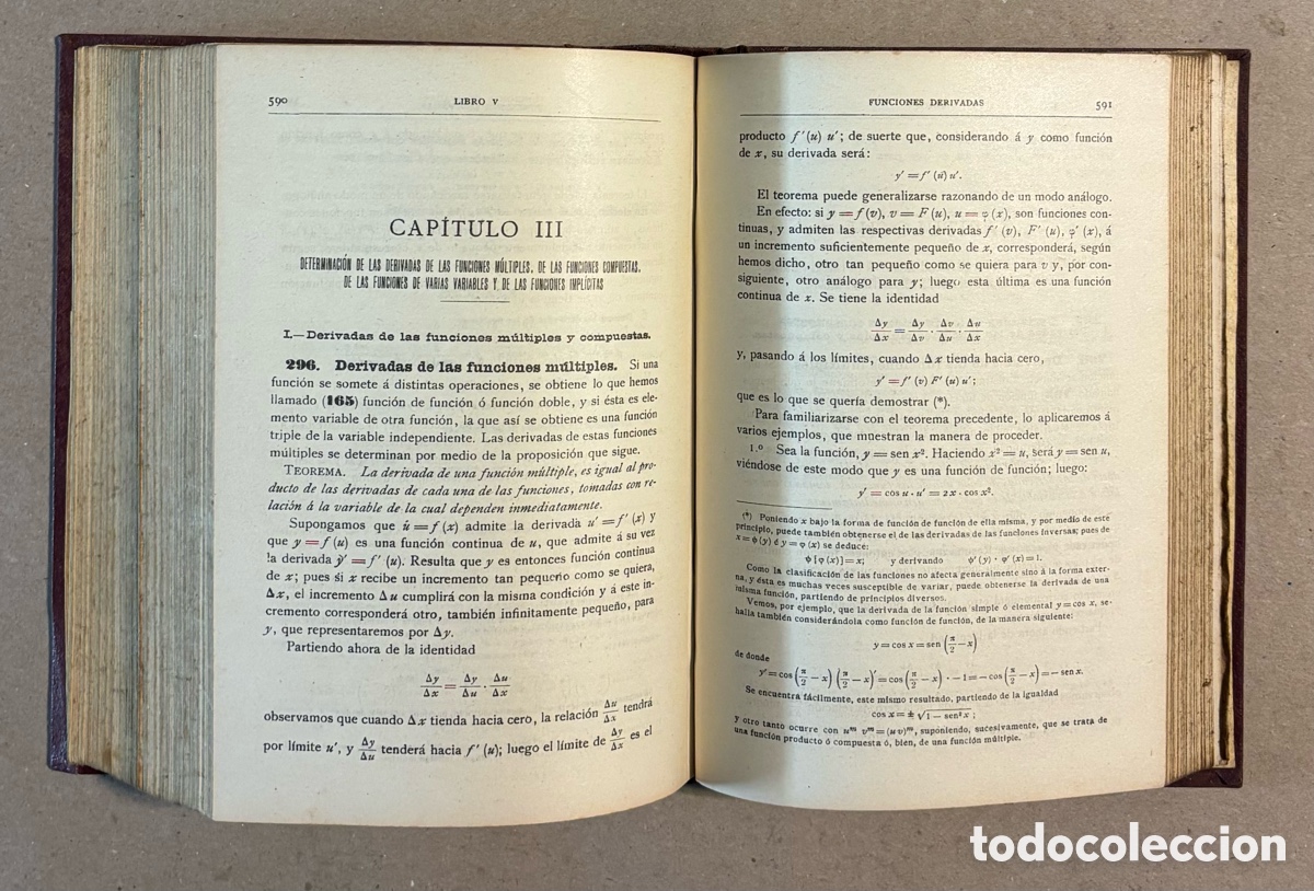 Libros antiguos: &Aacute;LGEBRA. IGNACIO SALINAS Y ANGULO Y MANUEL BEN&Iacute;TEZ Y PARODI. CASA EDITORIAL HERNANDO 1930. - Foto 7