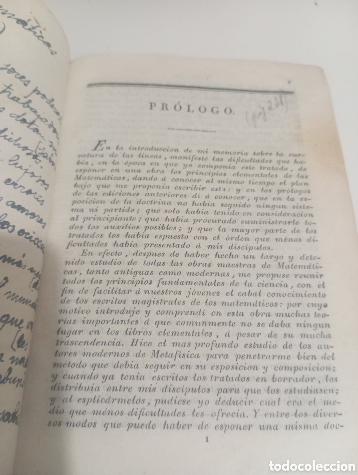Libros antiguos: 1821. Tratado elemental de matem&aacute;ticas. Vallejo. - Foto 5