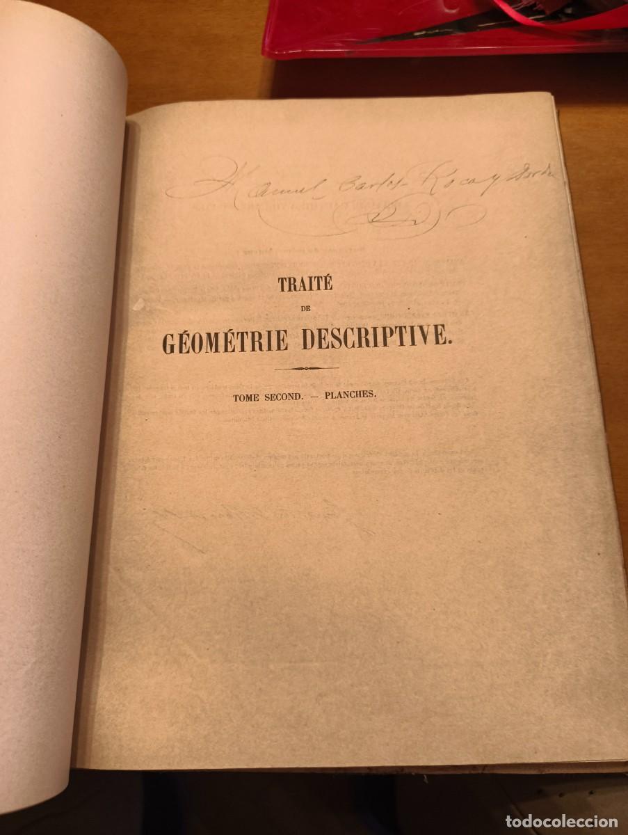 Libros antiguos: Traite de geometrie descriptive - Foto 3