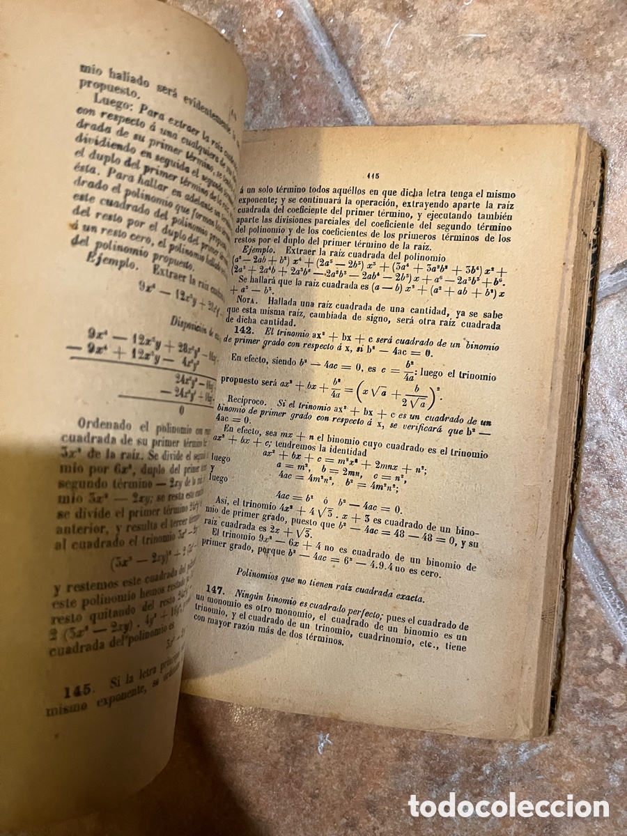 Libros antiguos: BLAS59 TRATADO DE &Aacute;LGEBRA ELEMENTAL / D.J. CORT&Aacute;ZAR - MADRID - 1908 - Foto 4