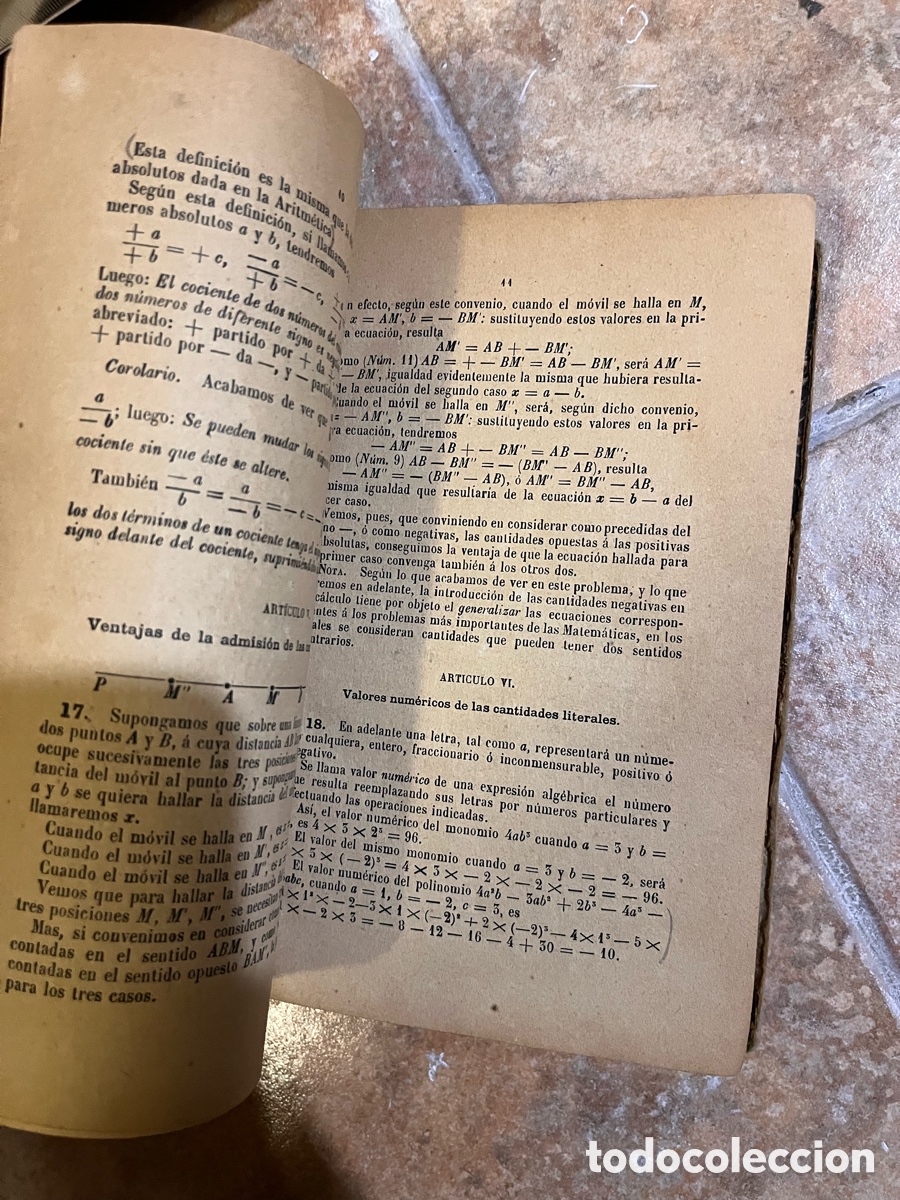 Libros antiguos: BLAS59 TRATADO DE &Aacute;LGEBRA ELEMENTAL / D.J. CORT&Aacute;ZAR - MADRID - 1908 - Foto 7