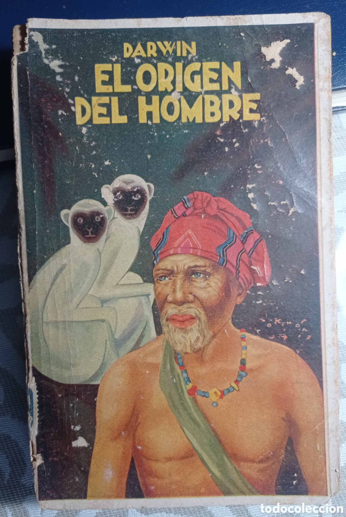 Libros antiguos: DARWIN. EL ORIGEN DEL HOMBRE. ED. MAUCCI - Foto 1