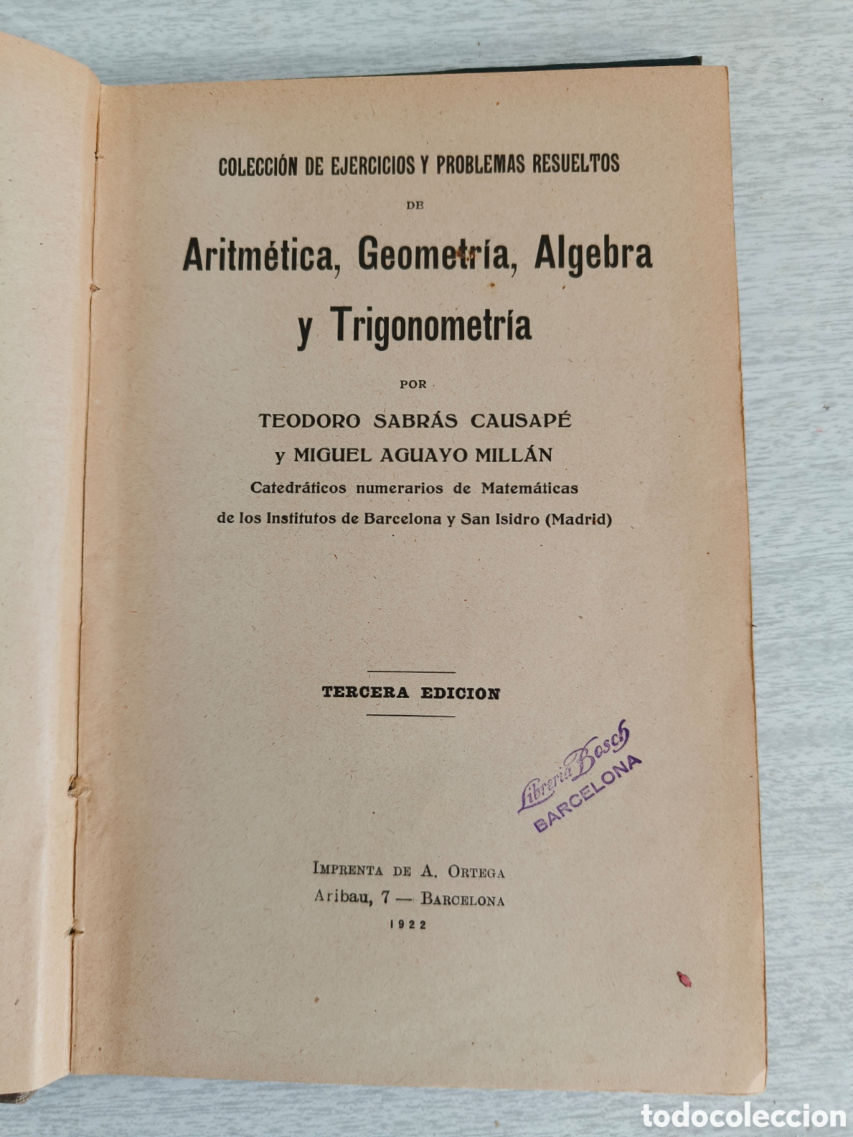 Libros antiguos: Problemas de matem&aacute;ticas - Foto 4