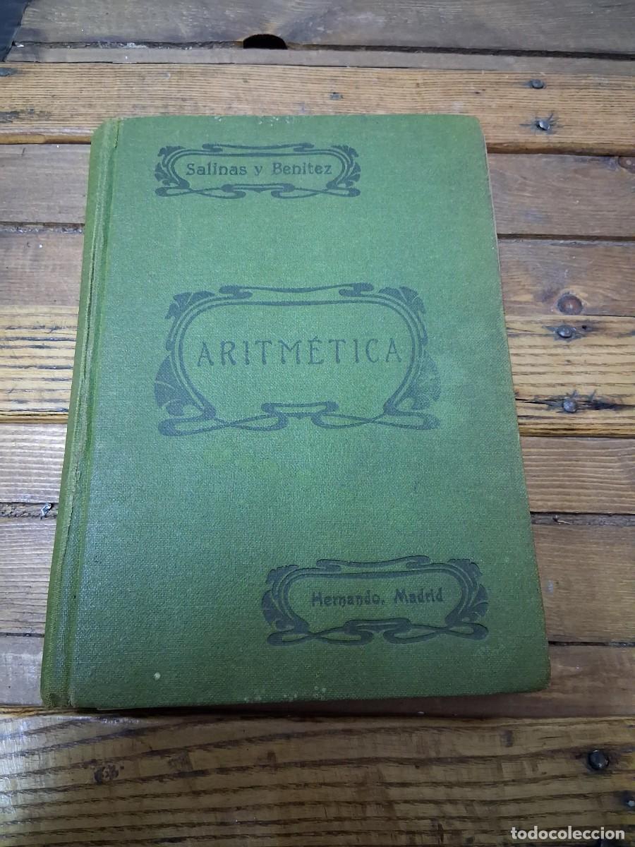 Libros antiguos: Libro Aritm&eacute;tica Salinas y Ben&iacute;tez a&ntilde;o 1940 - Foto 1