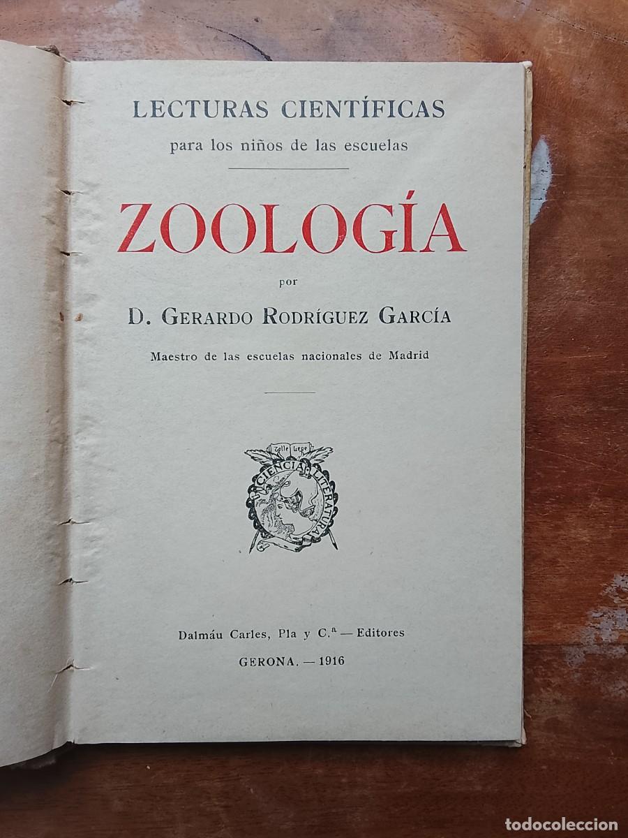 Libros antiguos: Lecturas zool&oacute;gicas 1916 - Foto 3