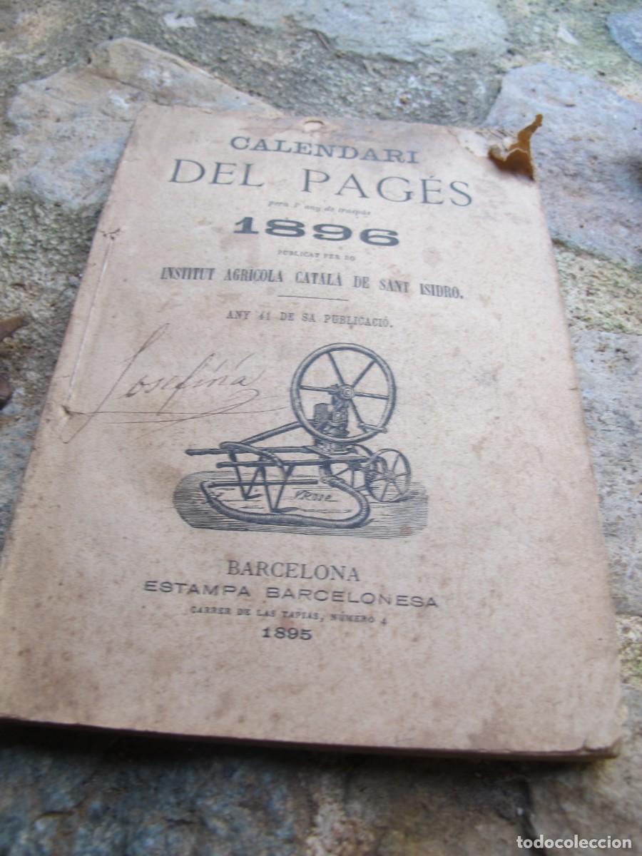 Libros antiguos: CALENDARI DEL PAGES 1896 - Foto 1