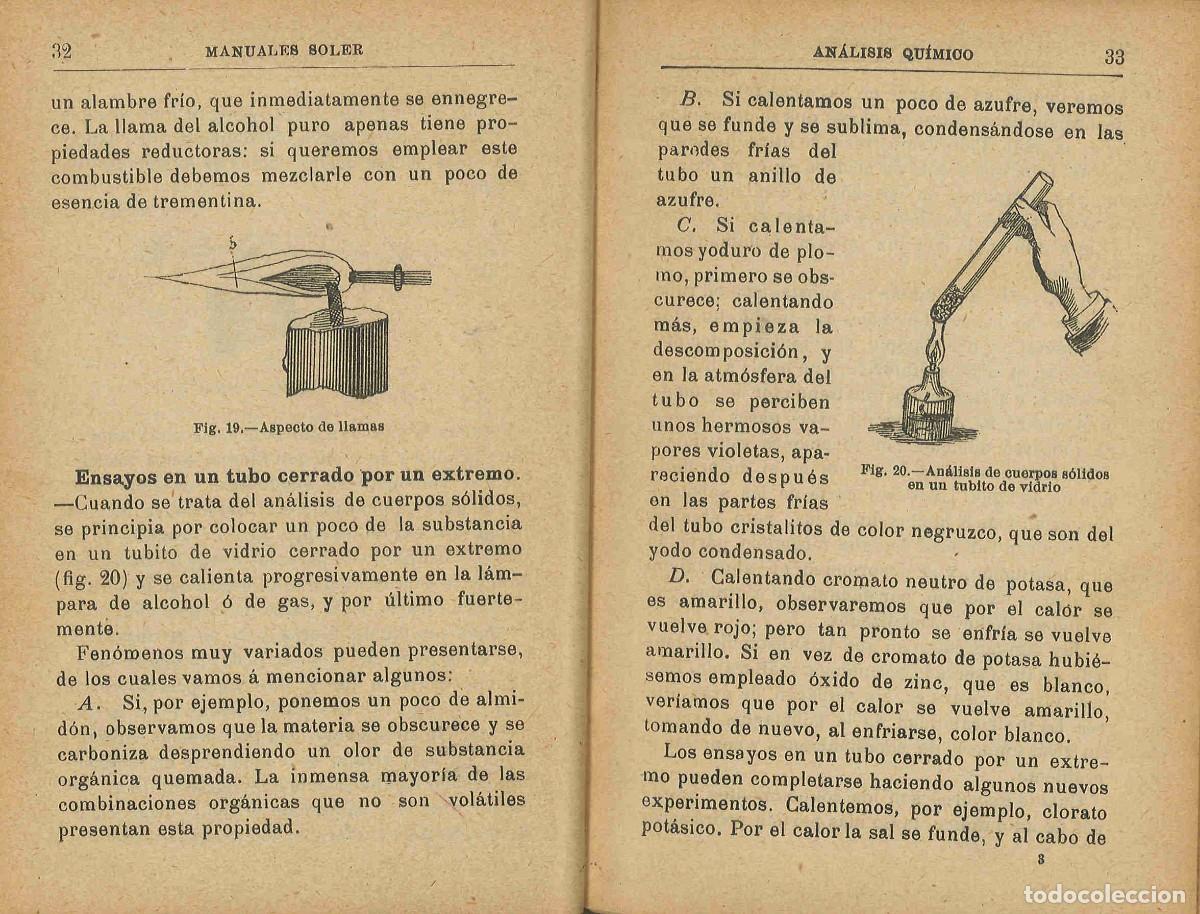 Libros antiguos: An&aacute;lisis qu&iacute;mico. Manuales Gallach - Foto 3