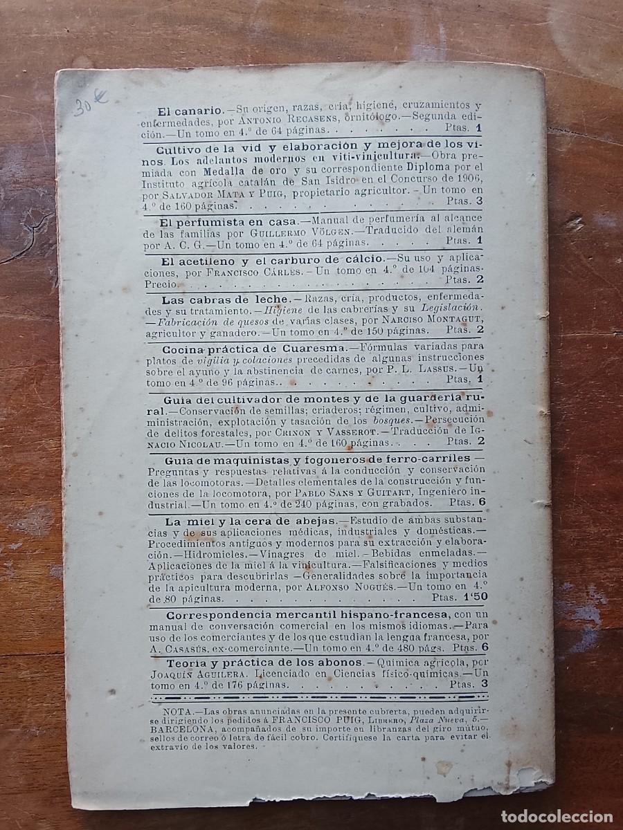 Libros antiguos: El gusano de seda, Estudio de la morera 1907 - Foto 7