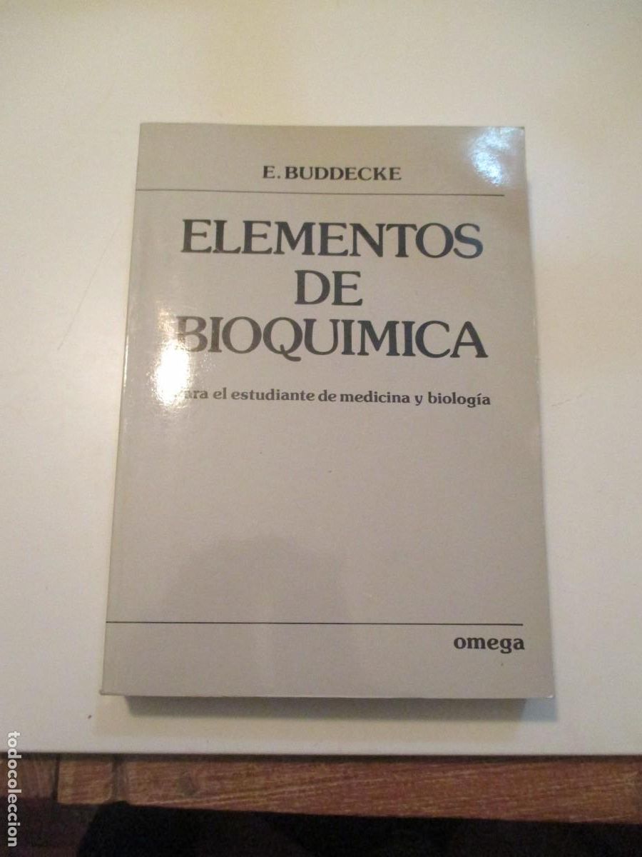 Libros antiguos: E. BUDDECKE Elementos de bioqu&iacute;mica W39167 - Foto 1