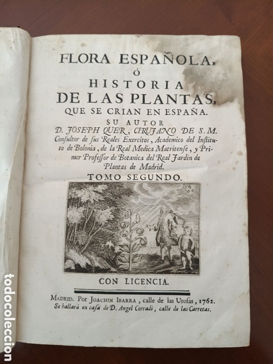 Libros antiguos: Flora de Quer, botanica tomo ll