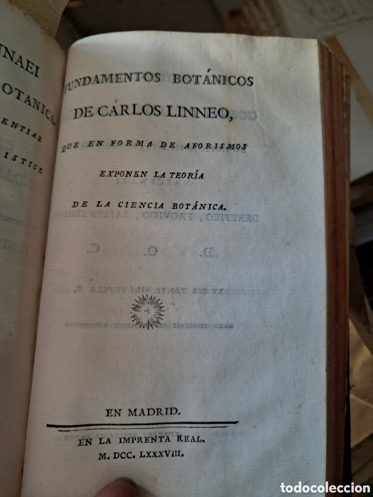 Libros antiguos: I-TABLAS BOTANICAS EN QUE SE EXPLICAN LAS CLASES,SECCIONES Y GENEROS DE PLANTAS QUE TRAE TOURNEFORT
