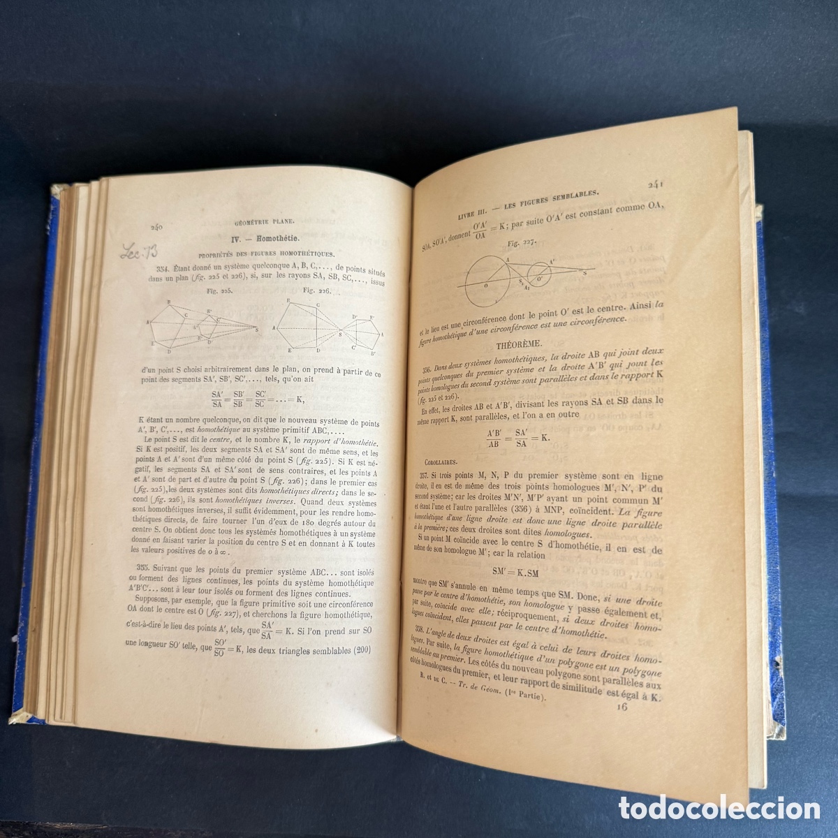 Libros antiguos: 1891 - Tratado de Geometr&iacute;a - Eug&egrave;ne Rouch&eacute; - 2 Tomos - Foto 3