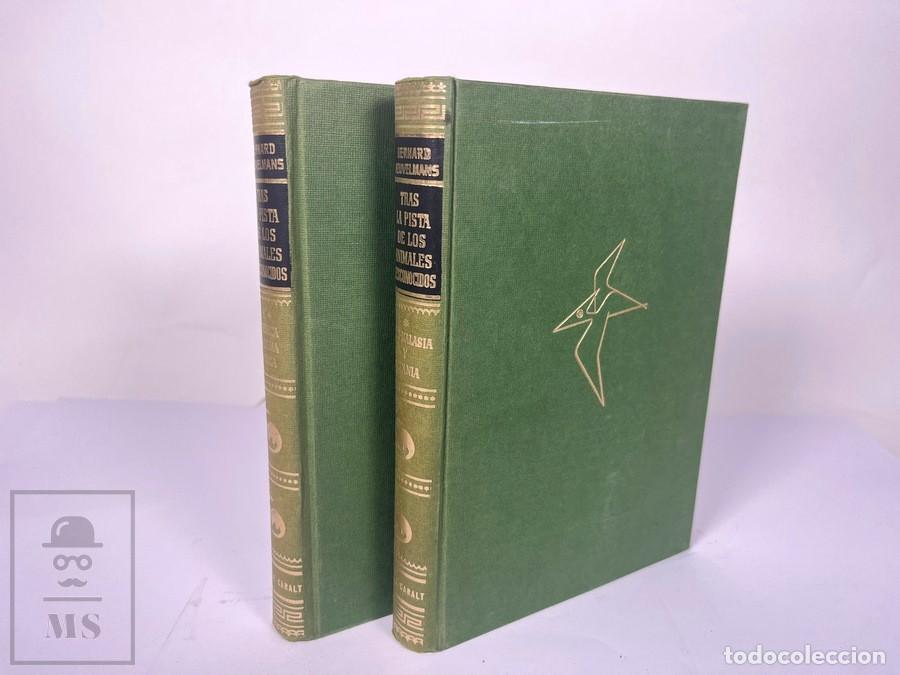 Libros antiguos: Tras la Pista de los Animales Desconocidos / Tomos I y II - Bernard Heuvelmans - Luis de Caralt 1958