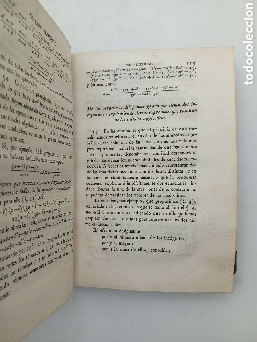 Libros antiguos: Curso de matem&aacute;ticas puras 1821 tomo 2 - Foto 3